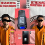 Dua Pria Diamankan Satresnarkoba Polres Tulang Bawang, Sabu 0,85 Gram dan Alat Hisap Disita